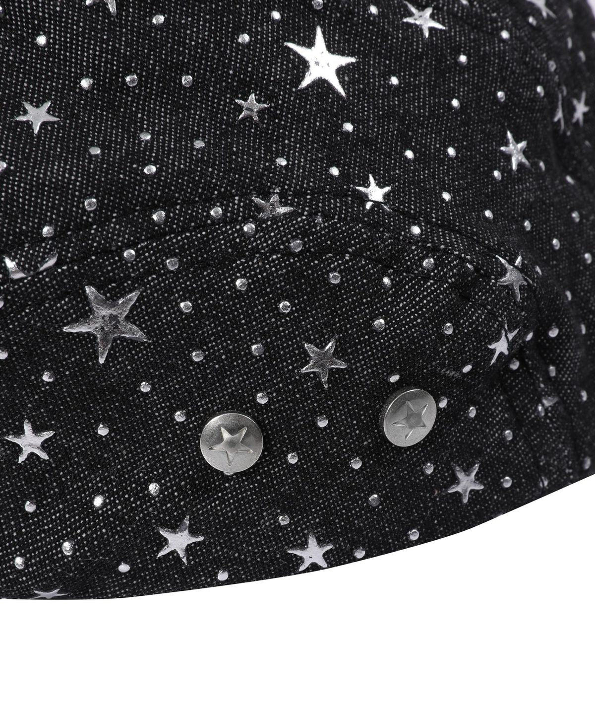 Star Rivet Hunting Cap [Black]