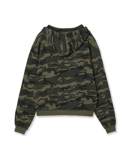 aeae - WEB LOGO LOOSED HOODIE [CAMO]