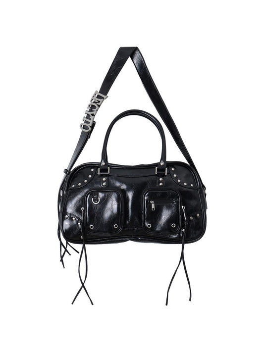 Lecyto Byron Leather City Bag_[Black]