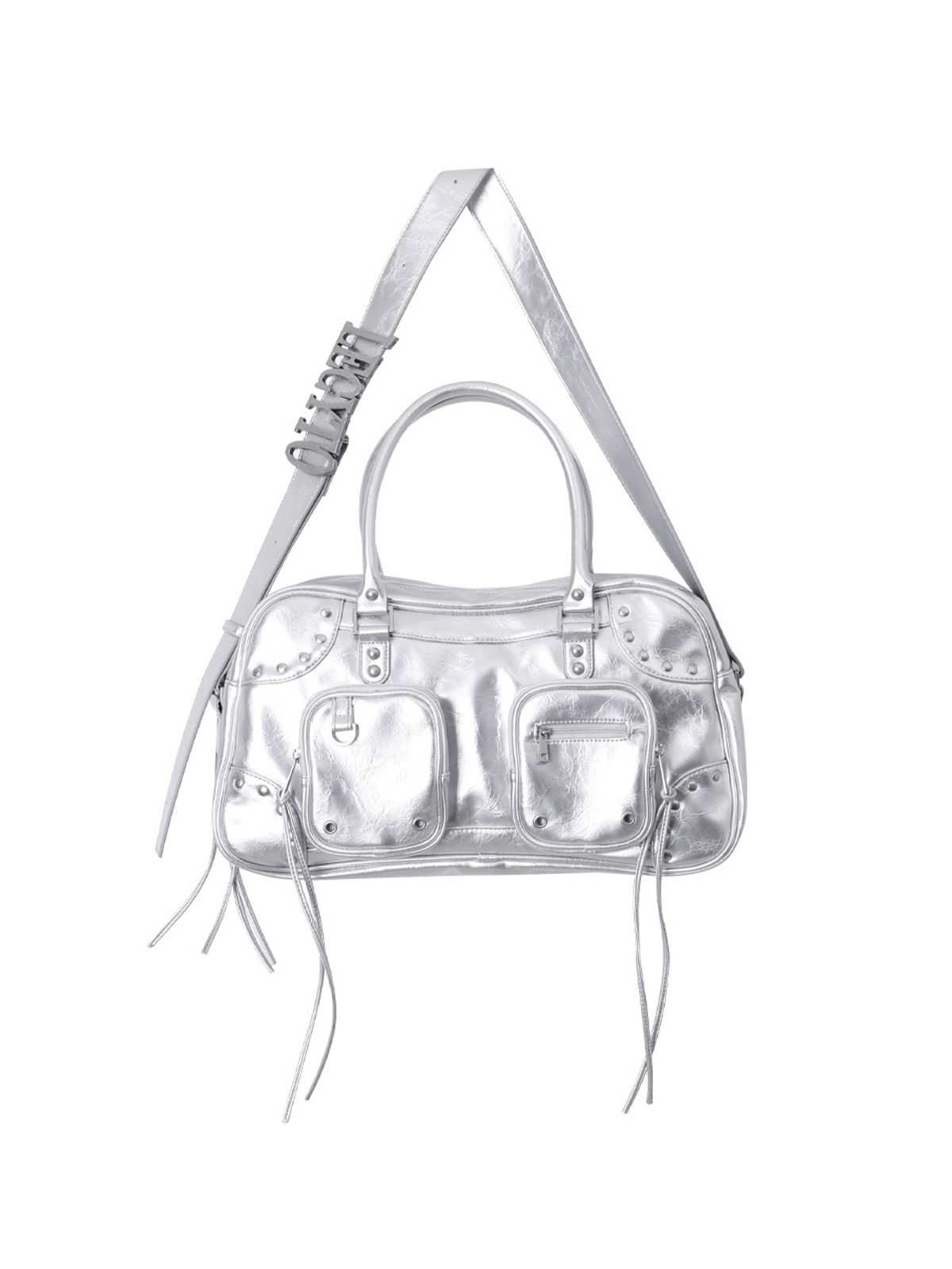 Lecyto Byron Leather City Bag_[Silver]