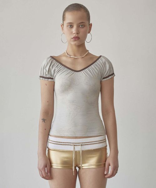 Sculptorpage - Tourist Scoop Back Tee Raw