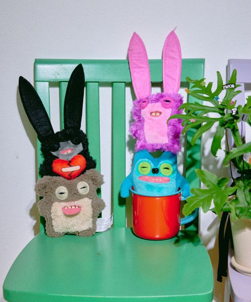 Fugglers Square Bear Brown Keyring