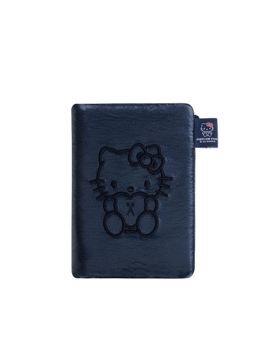 Sleek Travel Wallet Hello Kitty Navy