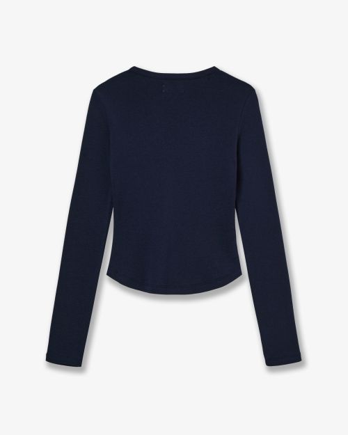 aeae - DOT SMALL LETTER L/S [NAVY]