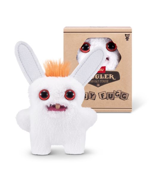 Fugglers 8cm Baby Rabbid Rabbit White