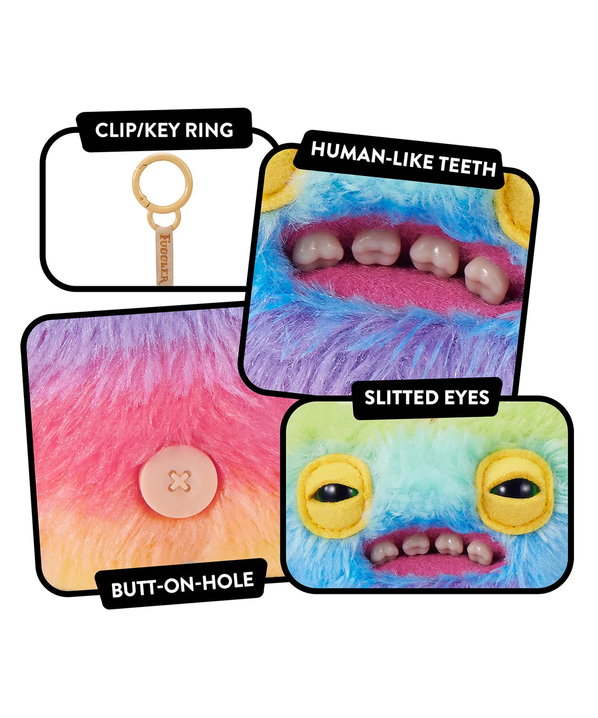 Fugglers Weirdo Mix 8cm Keyring