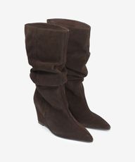 309 fade wedge boots / brown