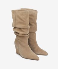 309 fade wedge boots / beige