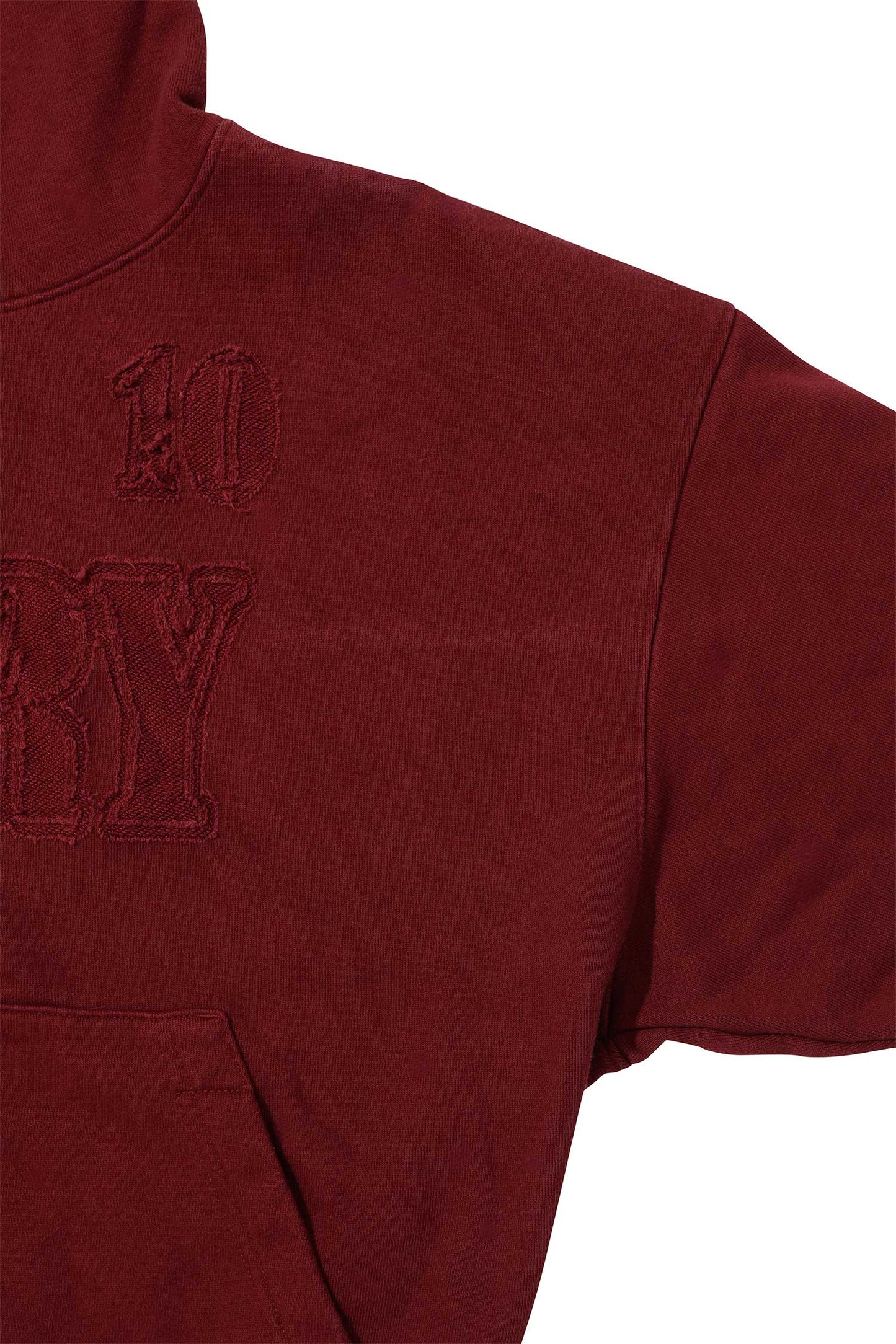 Mary Acid Peel Hoodie Washed Wine