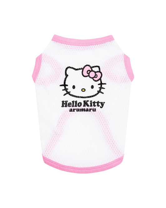 HELLO KITTY X ARUMARU PET SLEEVELESS MESH TOP_PINK-2차 재입고