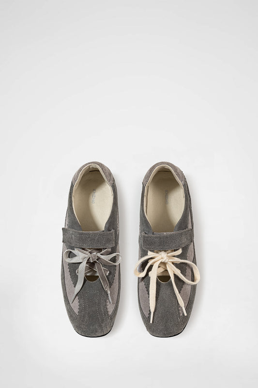 KHIHO - PINKING MARY JANE SNEAKERS / GREY