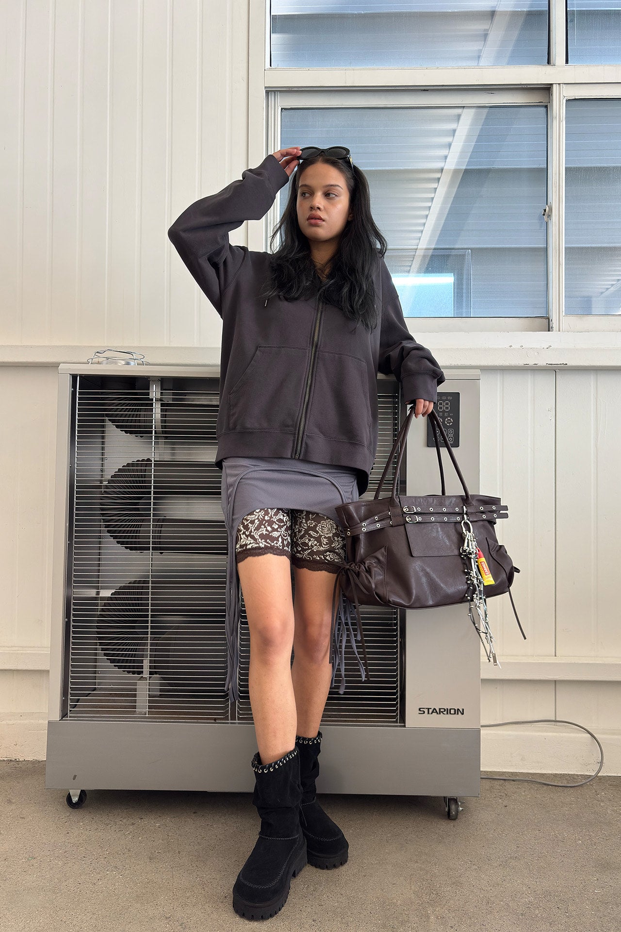 yeomim -  타운 벨트 백 town belt bag (espresso)