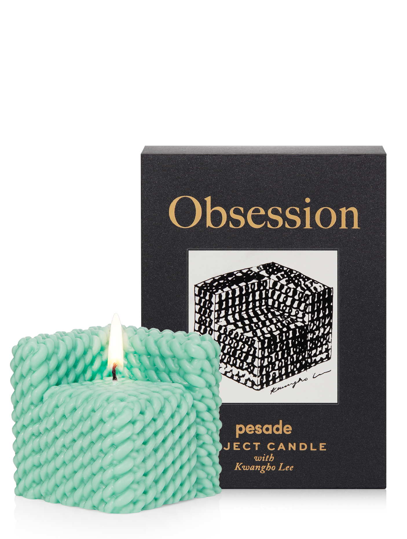 Pesade | Obsession object candle - Green
