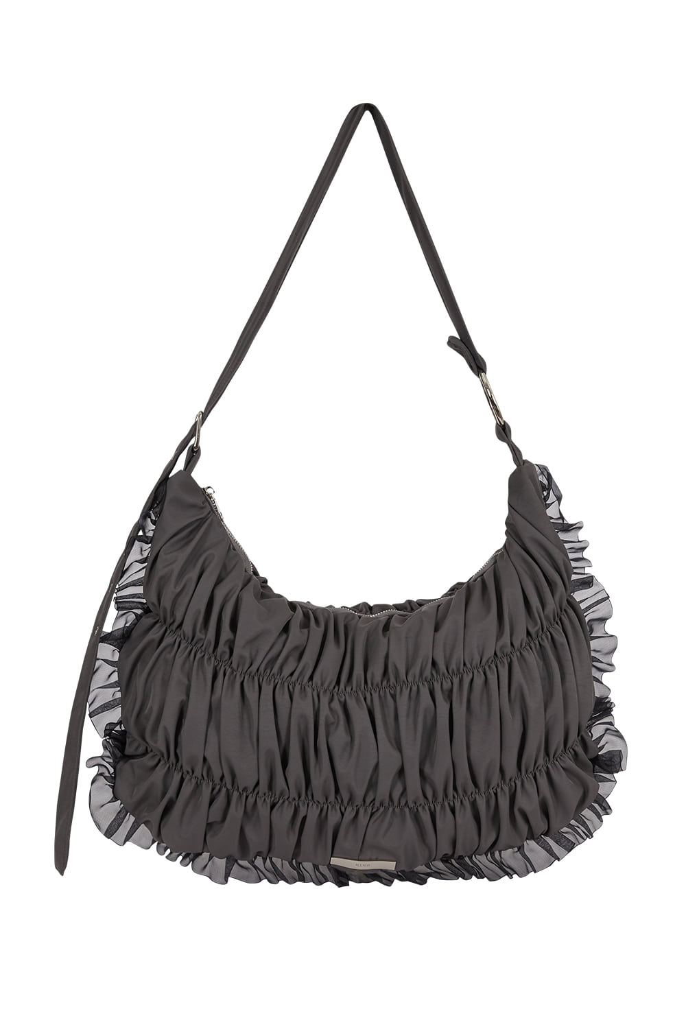 illigo - [Pre-order delivery on 10/02] Frill Bubble Big Cross Bag Charcoal