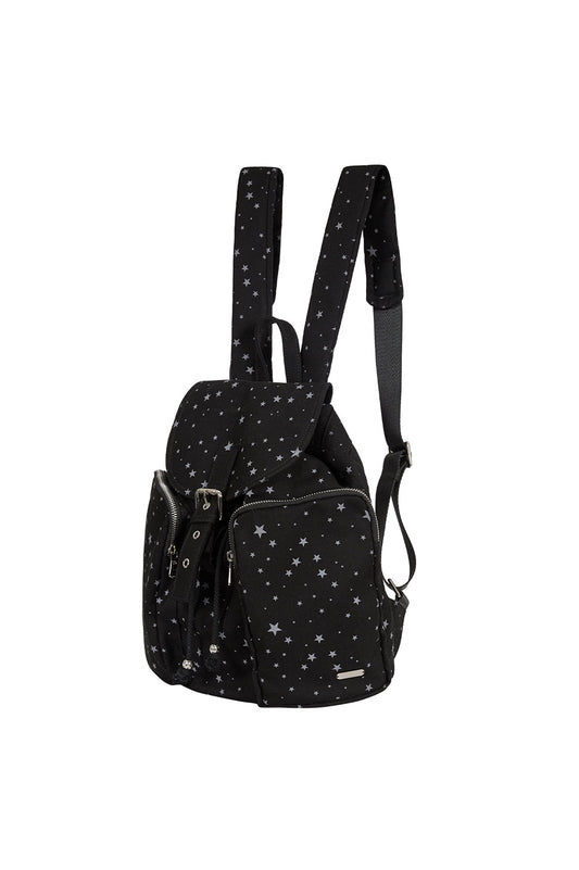 illigo - Pattern Buckle Backpack Star Black