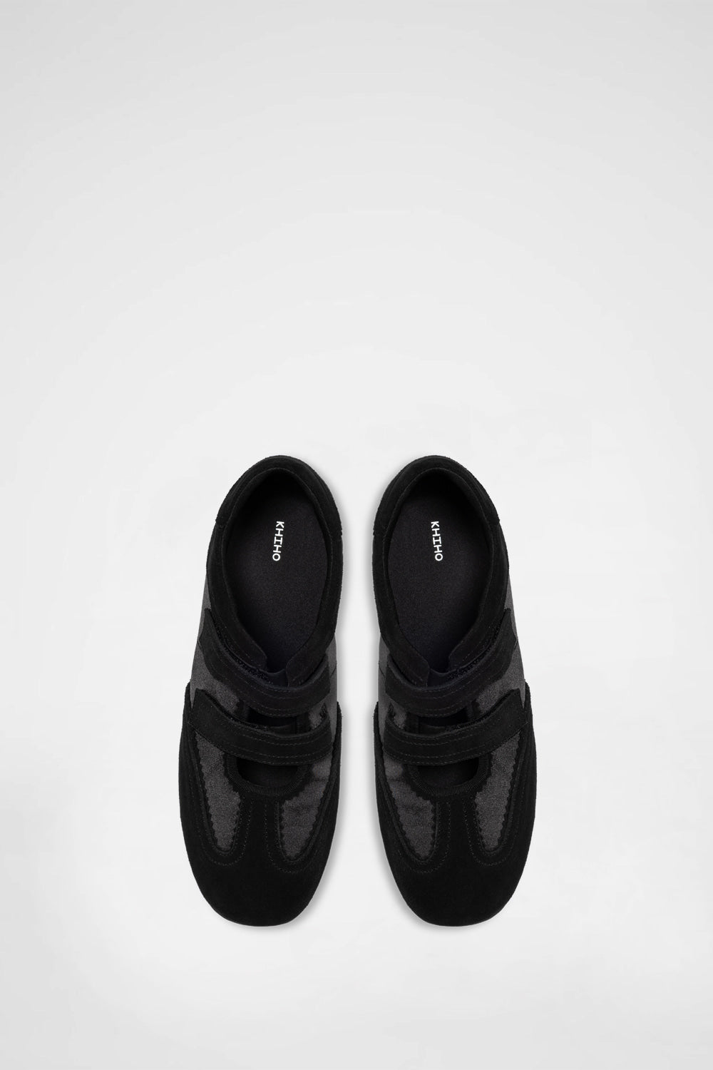 KHIHO -  TWIN VELCRO MARY JANE SNEAKERS / BLACK