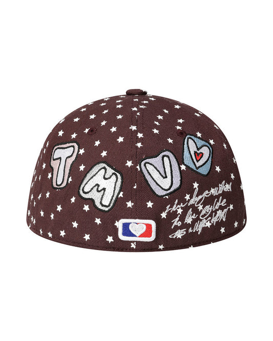 the museum visitor -  TMV PATCH EMBROIDERY CAP (WINE)