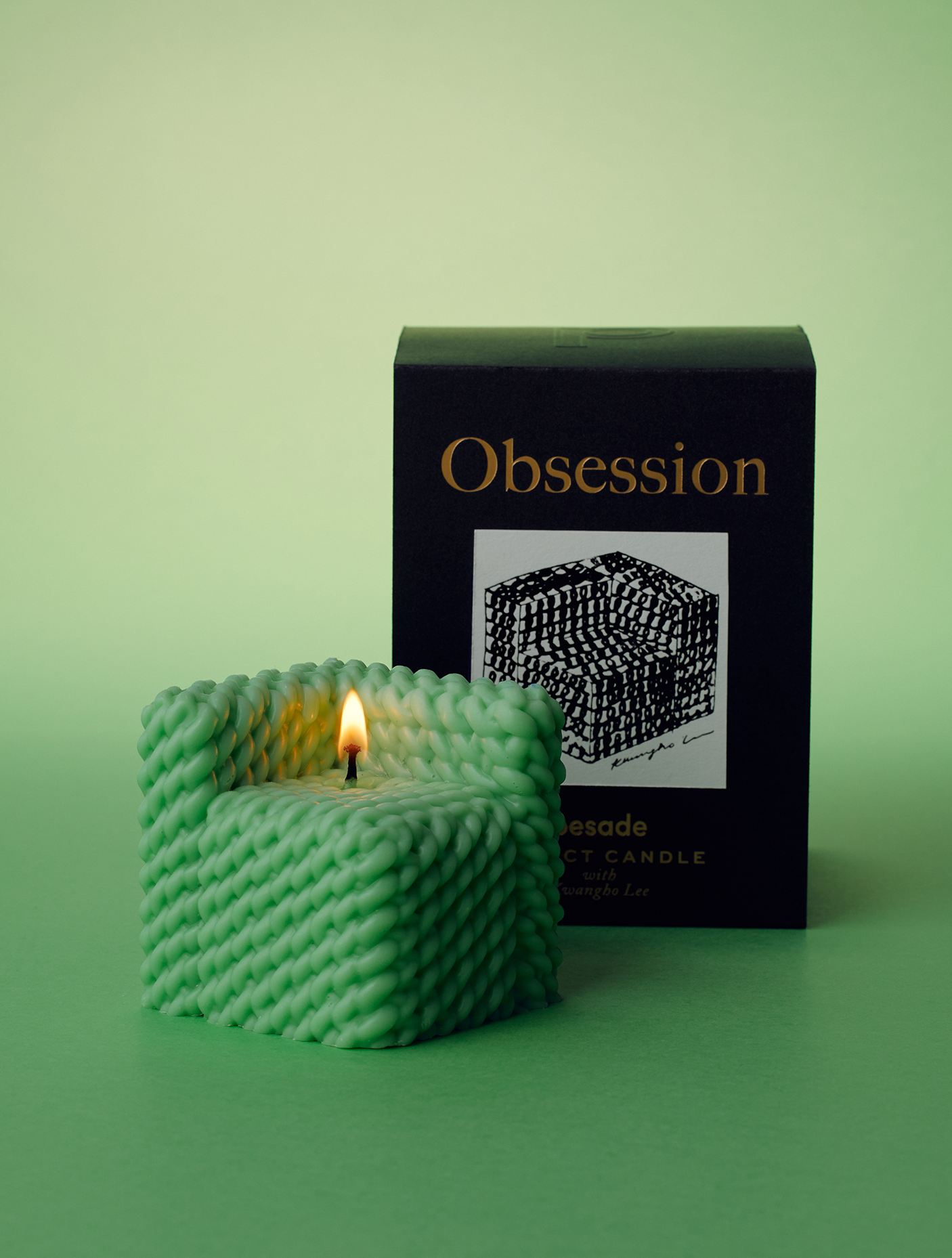 Pesade | Obsession object candle - Green