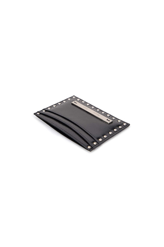 Matin Kim - WESTERN STUD CARD WALLET IN BLACK