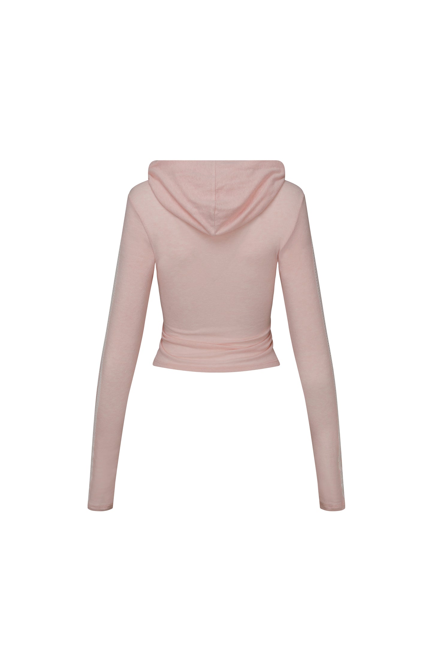 Rose Angora Hoodie Tee Peach Fuzz