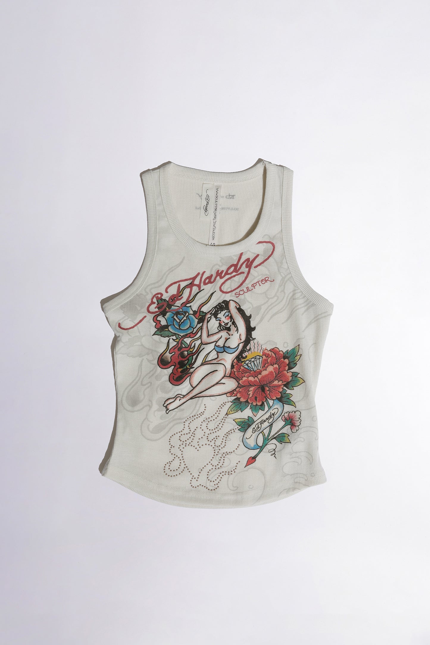 [Sculptor X Ed Hardy] Rib Tank Top