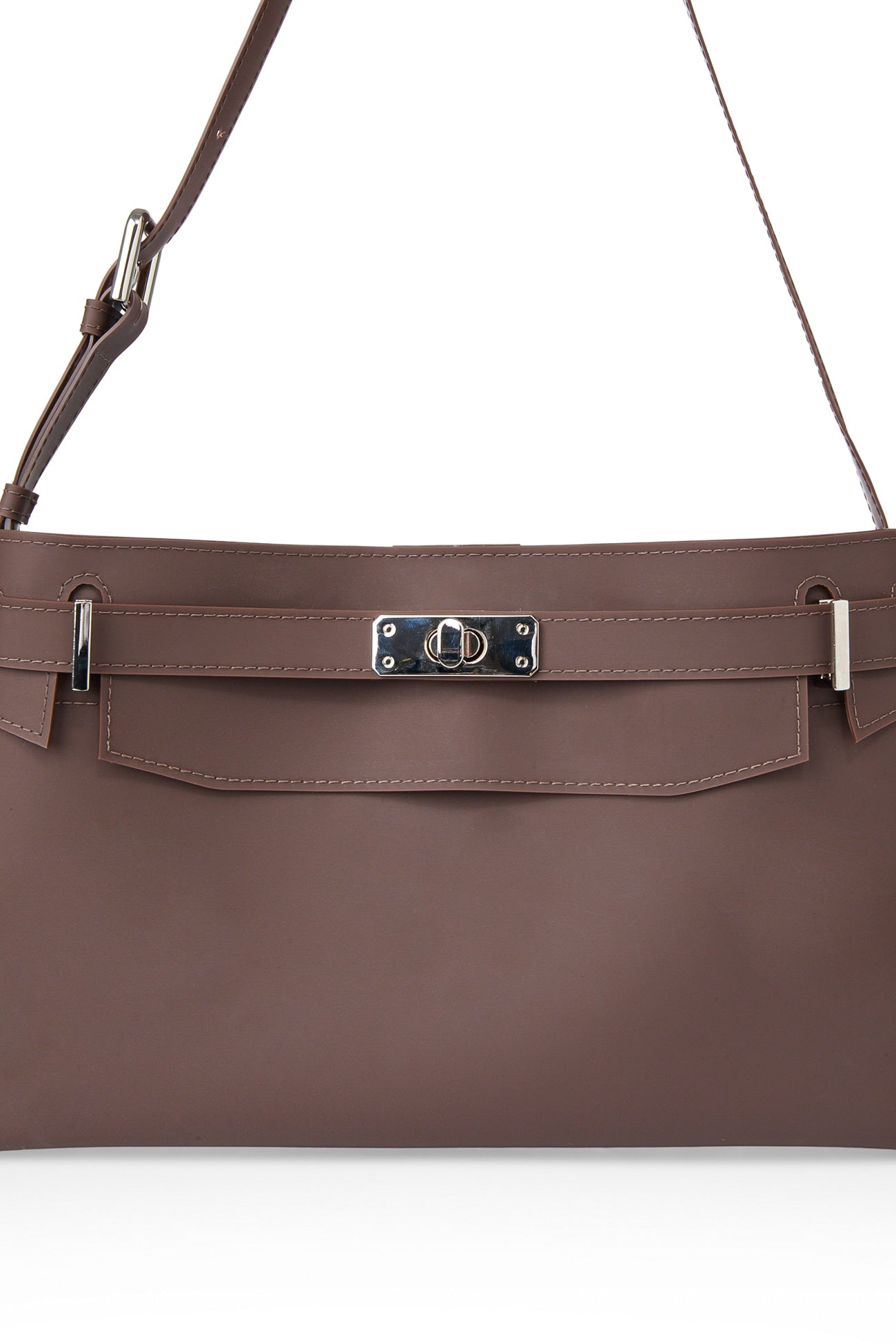 🫧JELLY BAG🫧 - JELLY TWO-WAY MIDDLE BAG IN BROWN