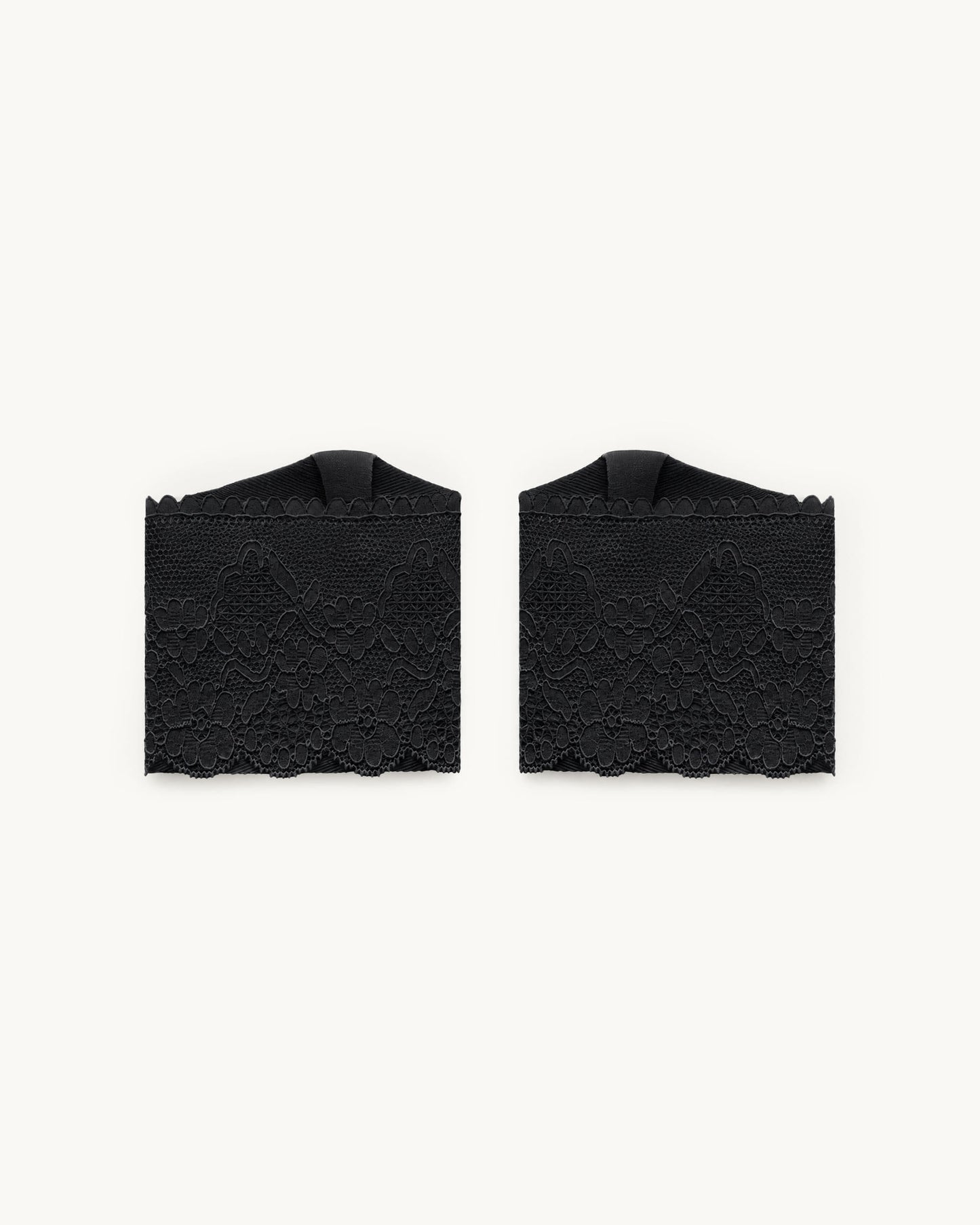 PAES - Floral Lace Toe Cover / Black