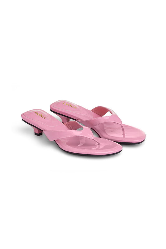 Deinet - ENAMEL FLIP FLOP IN PINK