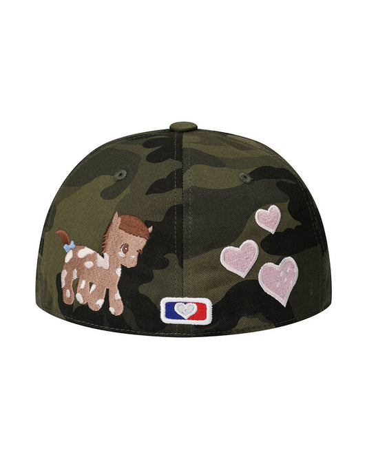 the museum visitor - PONY EMBROIDERY CAP (CAMO)