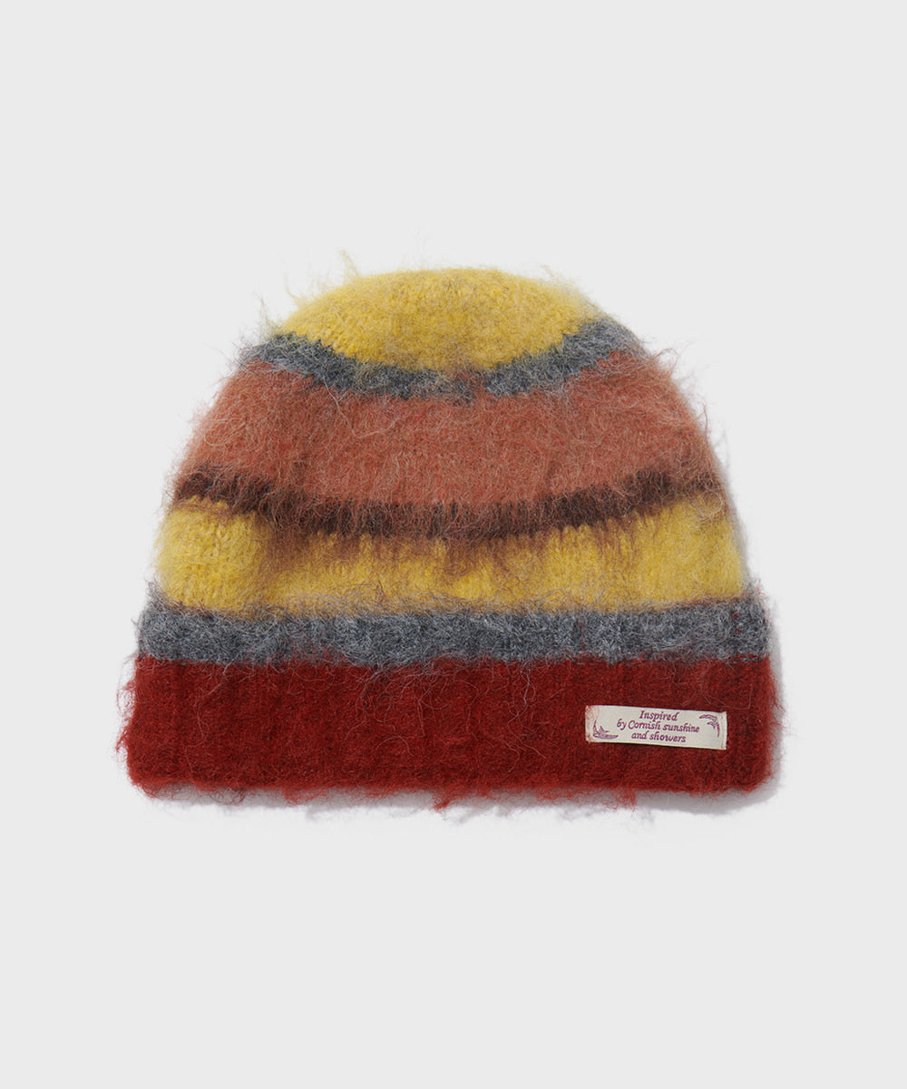 STRIPE SHAGGY BEANIE - 5 colors