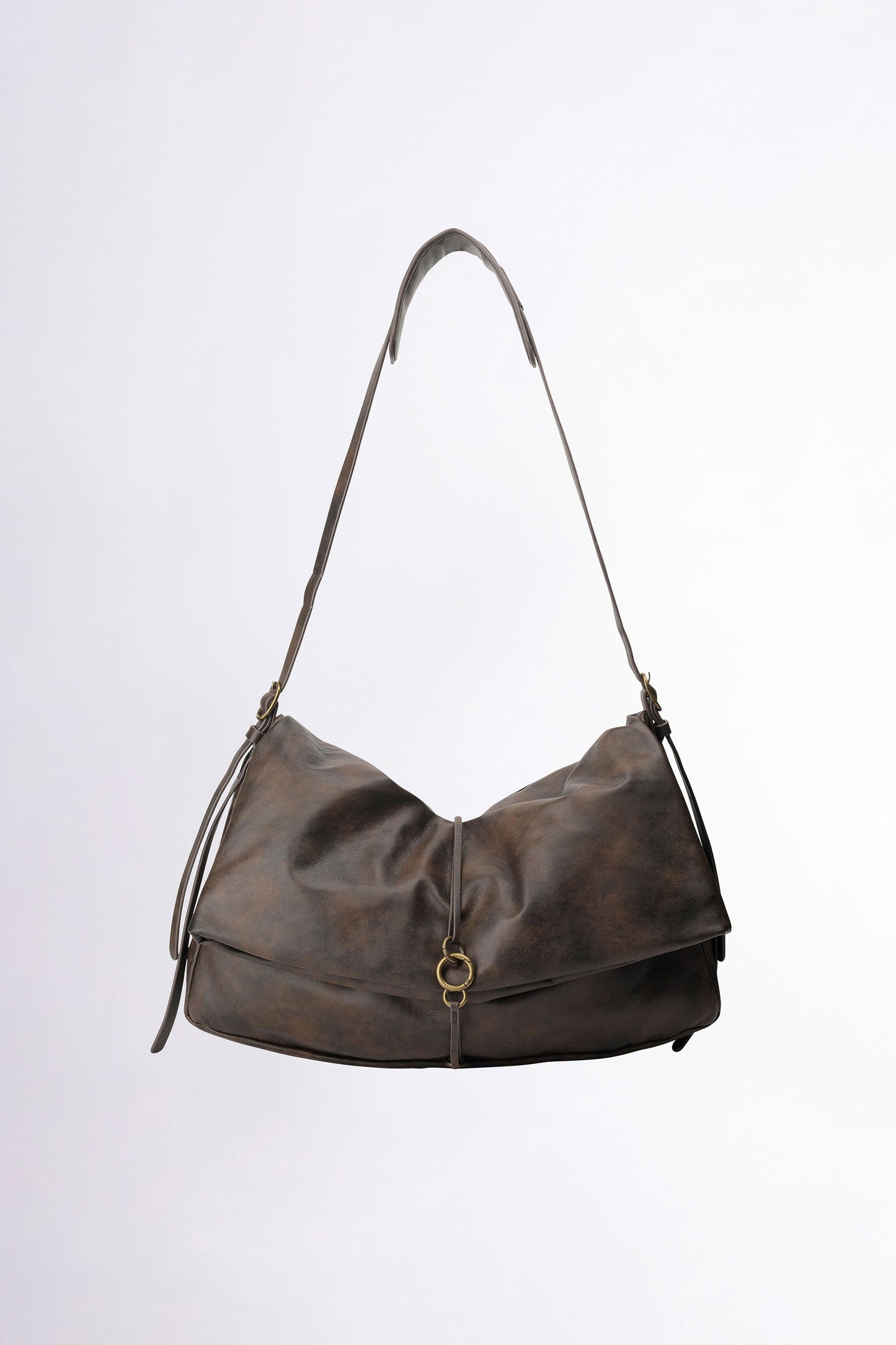 [𝐎𝐍 𝐒𝐀𝐋𝐄 !] Folded Slouchy Bag Deep Brown