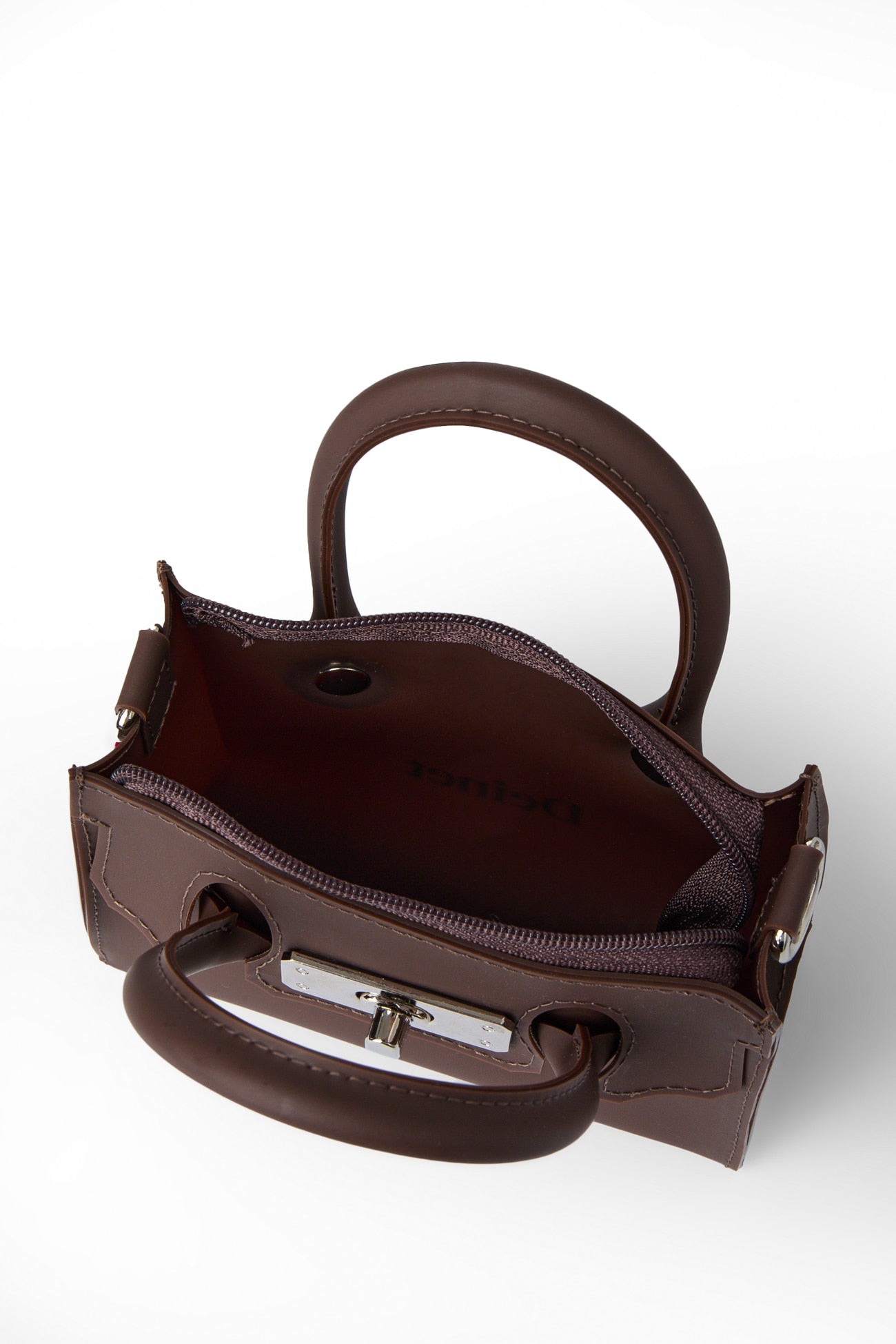 🫧JELLY BAG🫧 - JELLY CHAIN MINI BAG IN BROWN