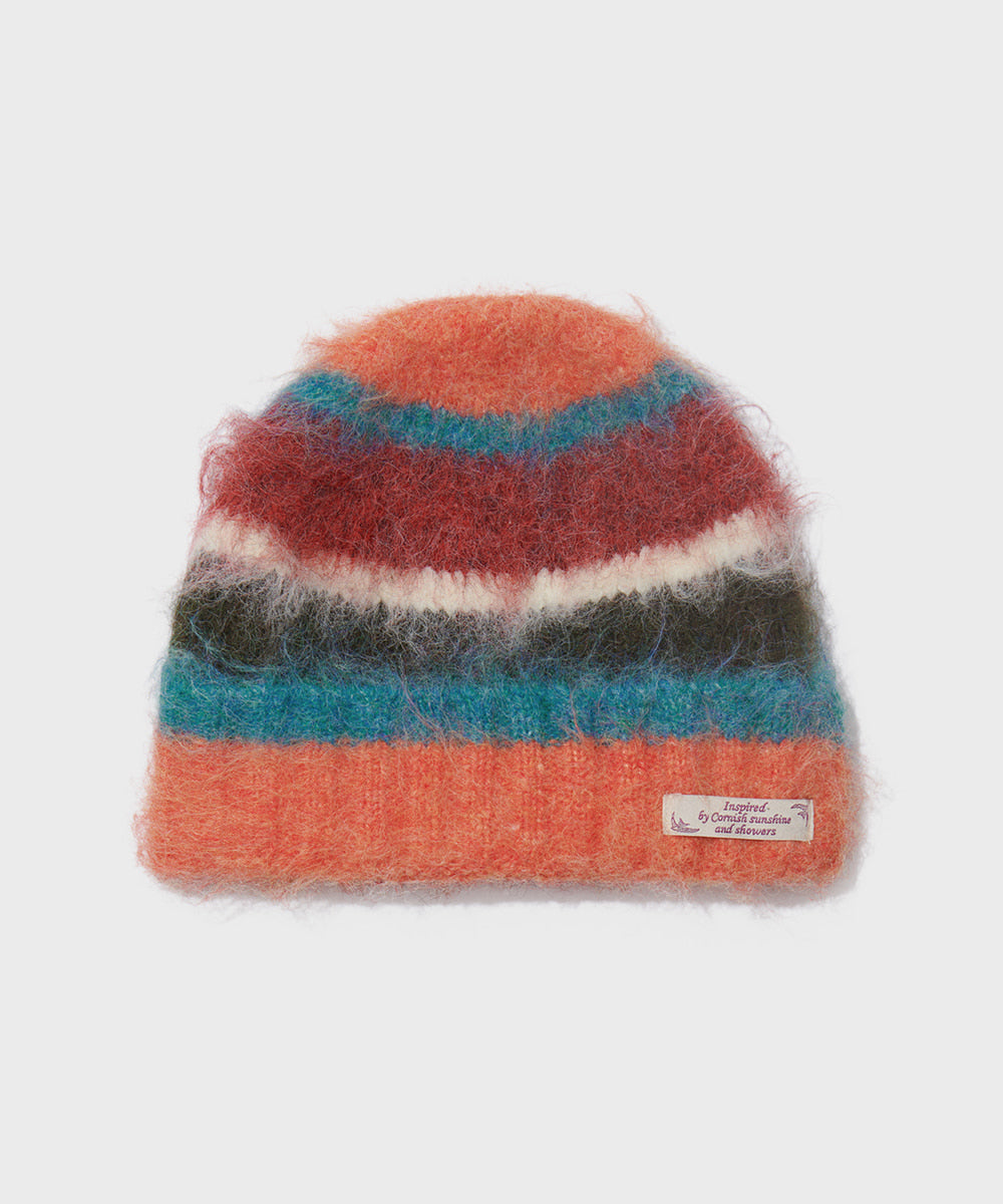 STRIPE SHAGGY BEANIE - 5 colors