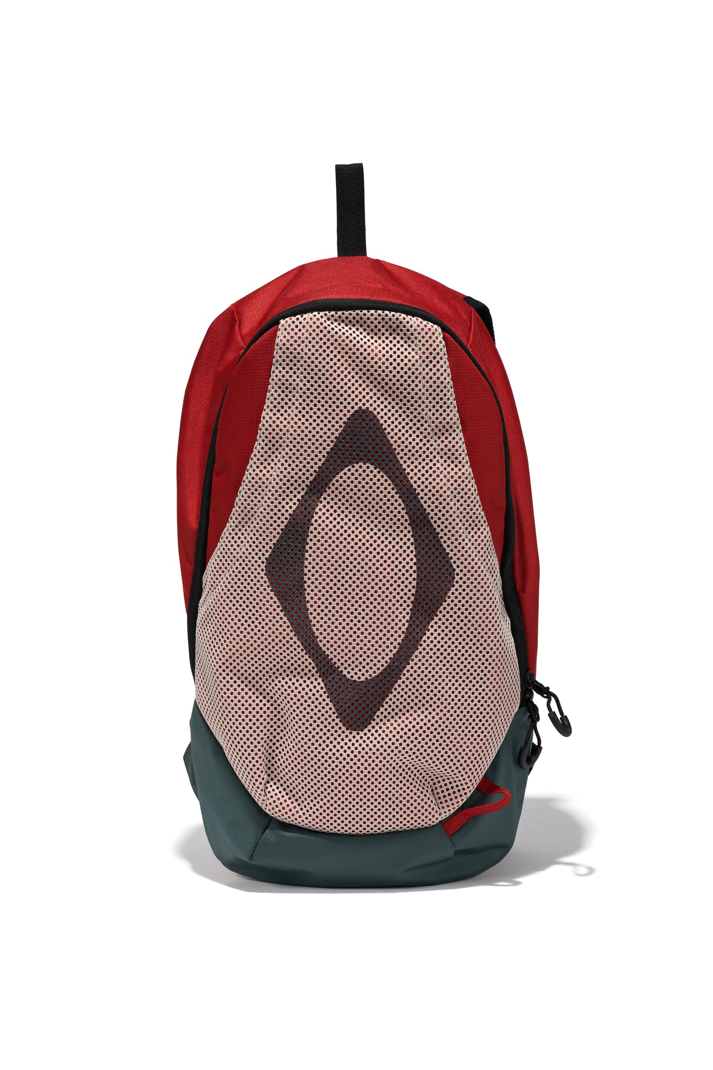 MISCHIEF - RHOMBUS MESH BACKPACK_BEIGE/RED