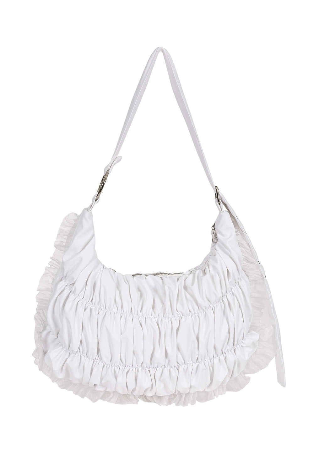 illigo - [Pre-order delivery on 10/02] Frill Bubble Big Cross Bag White