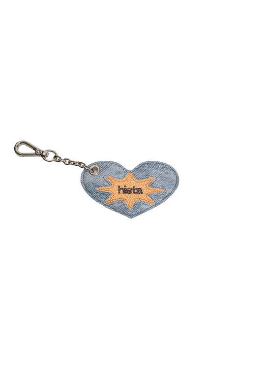 Hieta - Solia Keyring / Orange Denim