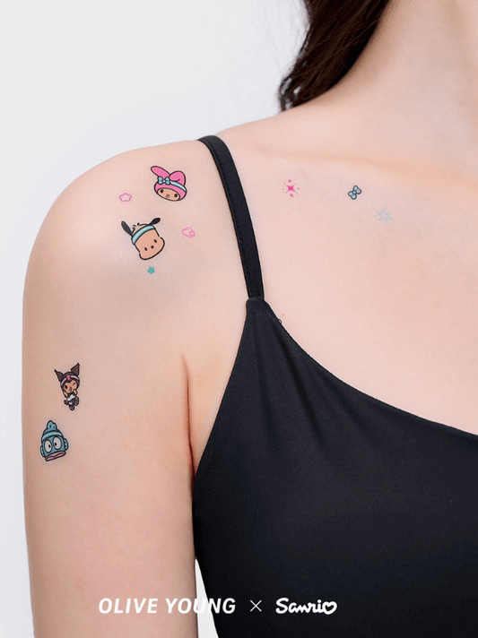 Olive Young x Sanrio Cutie Run Sanrio紋身貼紙