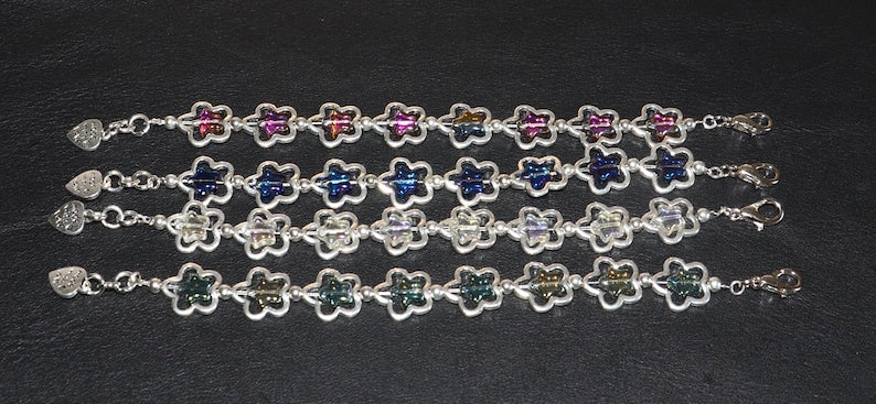 西班牙品牌OA－fancy glass pentagram bracelet