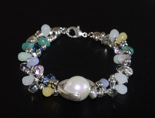 西班牙品牌OA-green glass beads bracelet