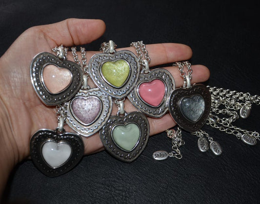 西班牙品牌OA-古典心形吊墜項鍊