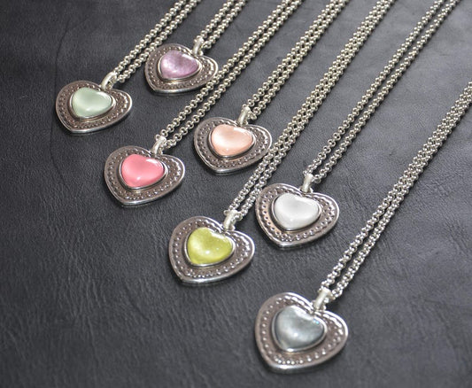 西班牙品牌OA-古典心形吊墜項鍊