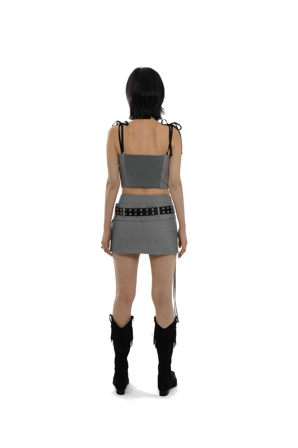 Cargo Belt Mini Skirt