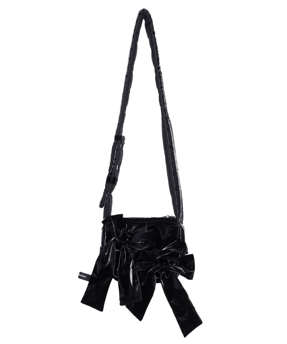 IUGA - Knotted Micro Padding Bag (Glossy-Black)