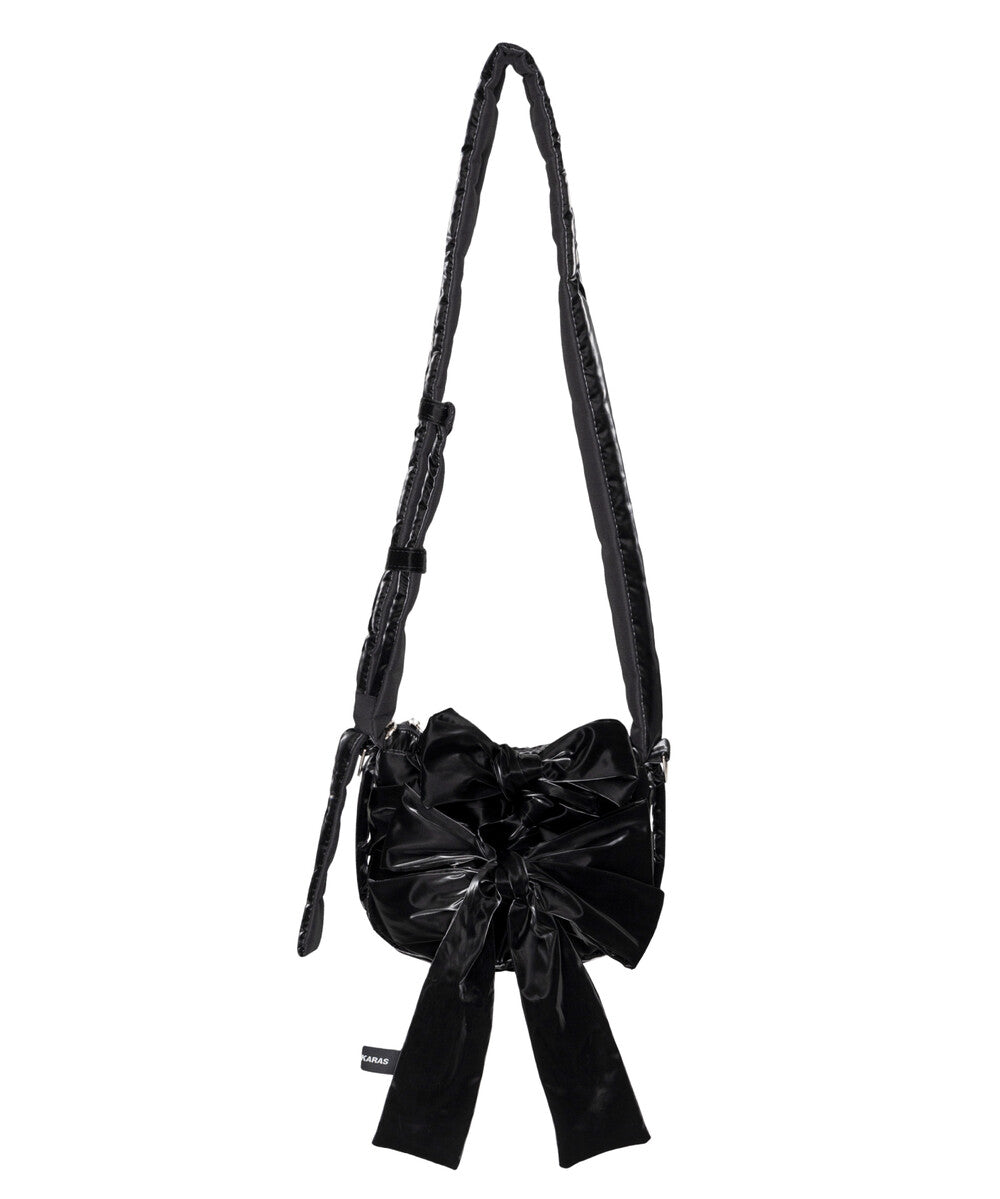 IUGA - Knotted Micro Padding Bag (Glossy-Black)