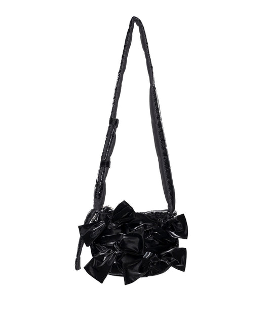 IUGA - Knotted Micro Padding Bag (Glossy-Black)