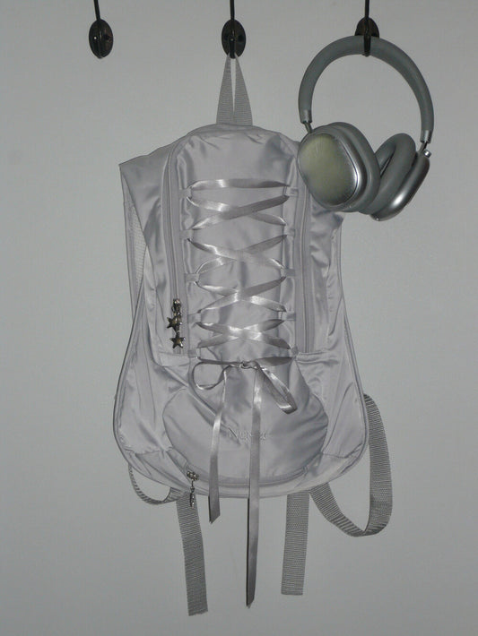 Nuyet - Lace up backpack _ Grey
