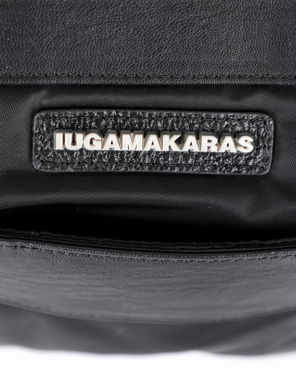 IUGA - Studded Nylon Shoulder Bag (Black)