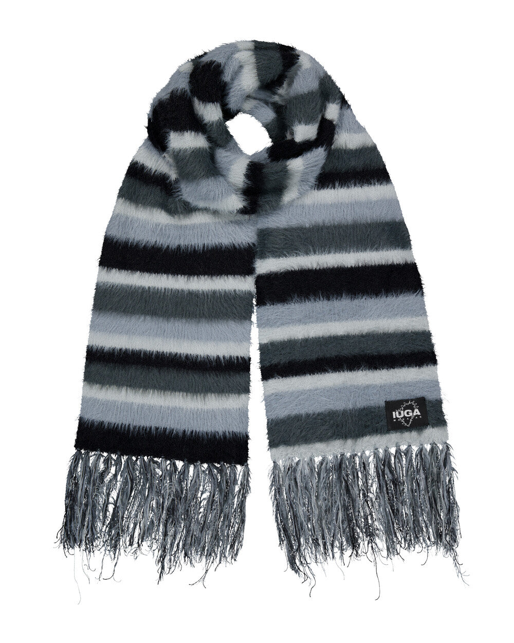 IUGA - Striped Hairy Bold Muffler (Blue)