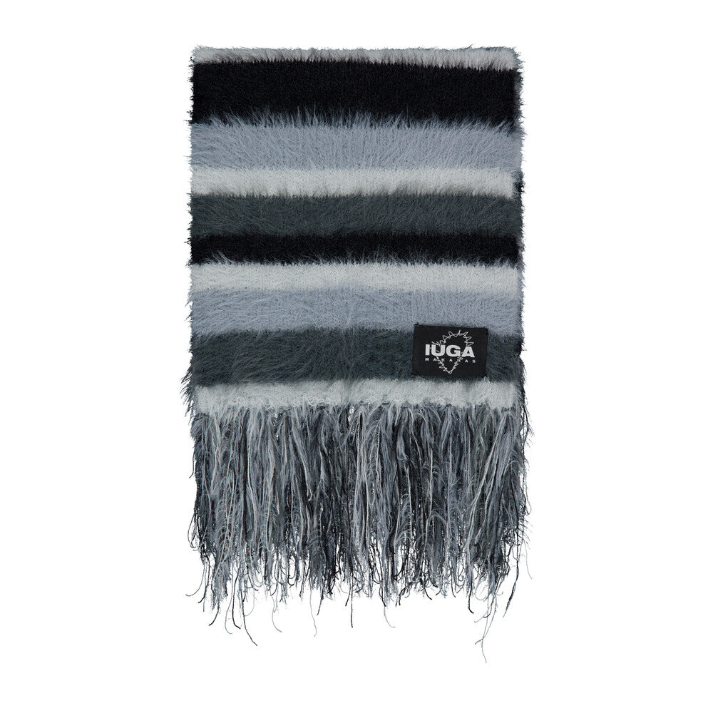 IUGA - Striped Hairy Bold Muffler (Blue)