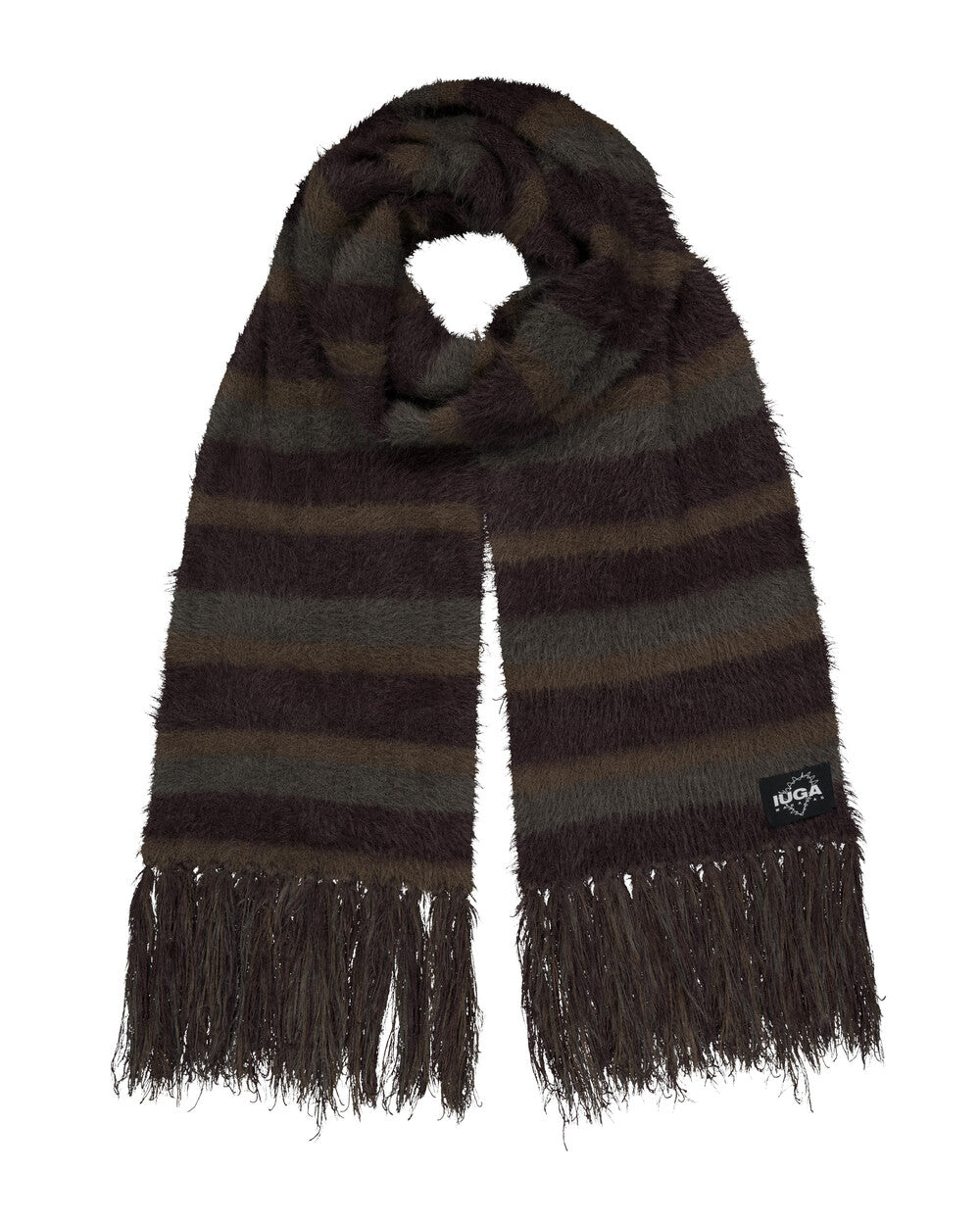 IUGA - Striped Hairy Bold Muffler (Brown)